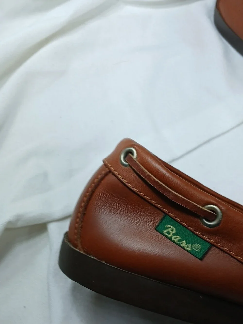 G.H. Bass Men's brown Leather Boat Shoes